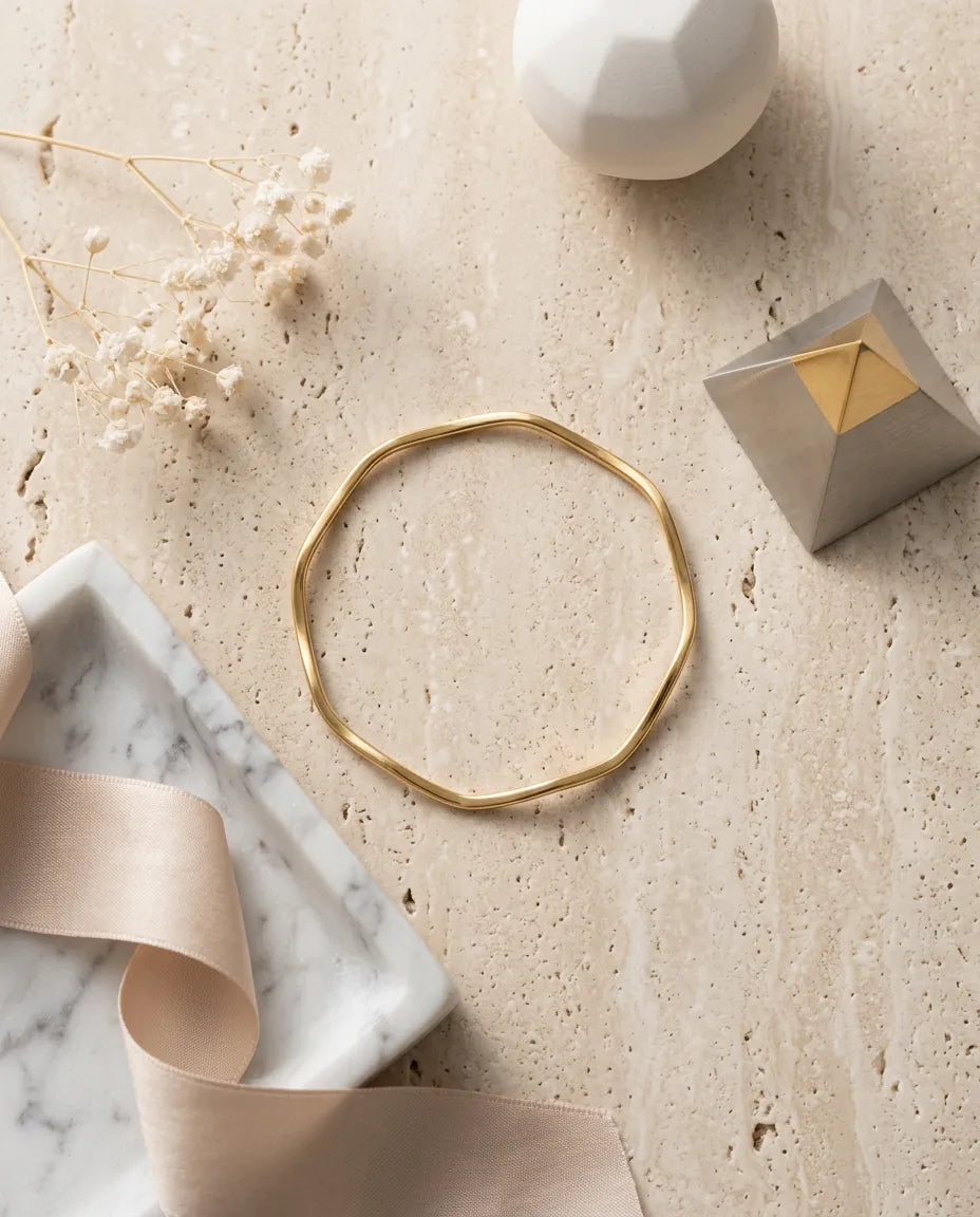 Minimalist Wave Bangle