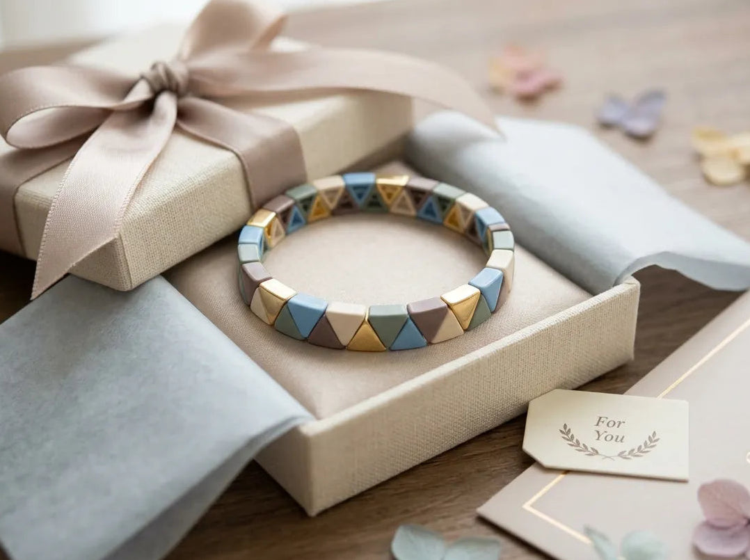 Geometric Ceramic Bangle