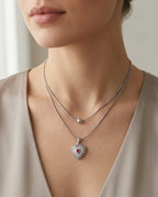 Amour Heart Double Layered Necklace