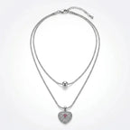Amour Heart Double Layered Necklace