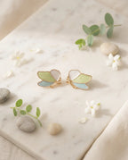 Filigree Pastel Leaf Earrings
