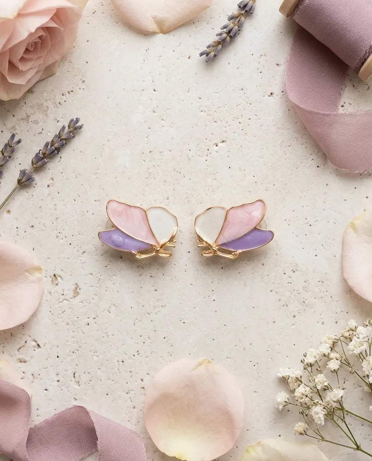 Filigree Pastel Leaf Earrings