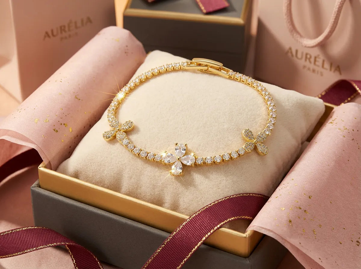 Imperial Pavé Clover Bracelet