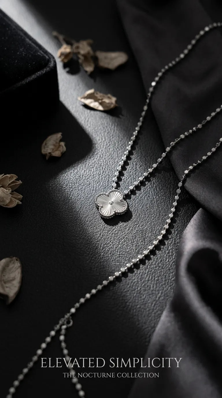 Petite Crystal Clover Pendant