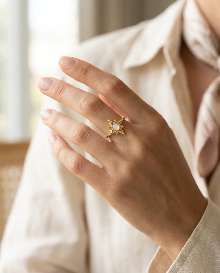 Nova Starburst Statement Ring