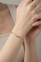 Minimalist Wave Bangle