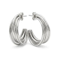 Ribbed Chunky Statement Huggies