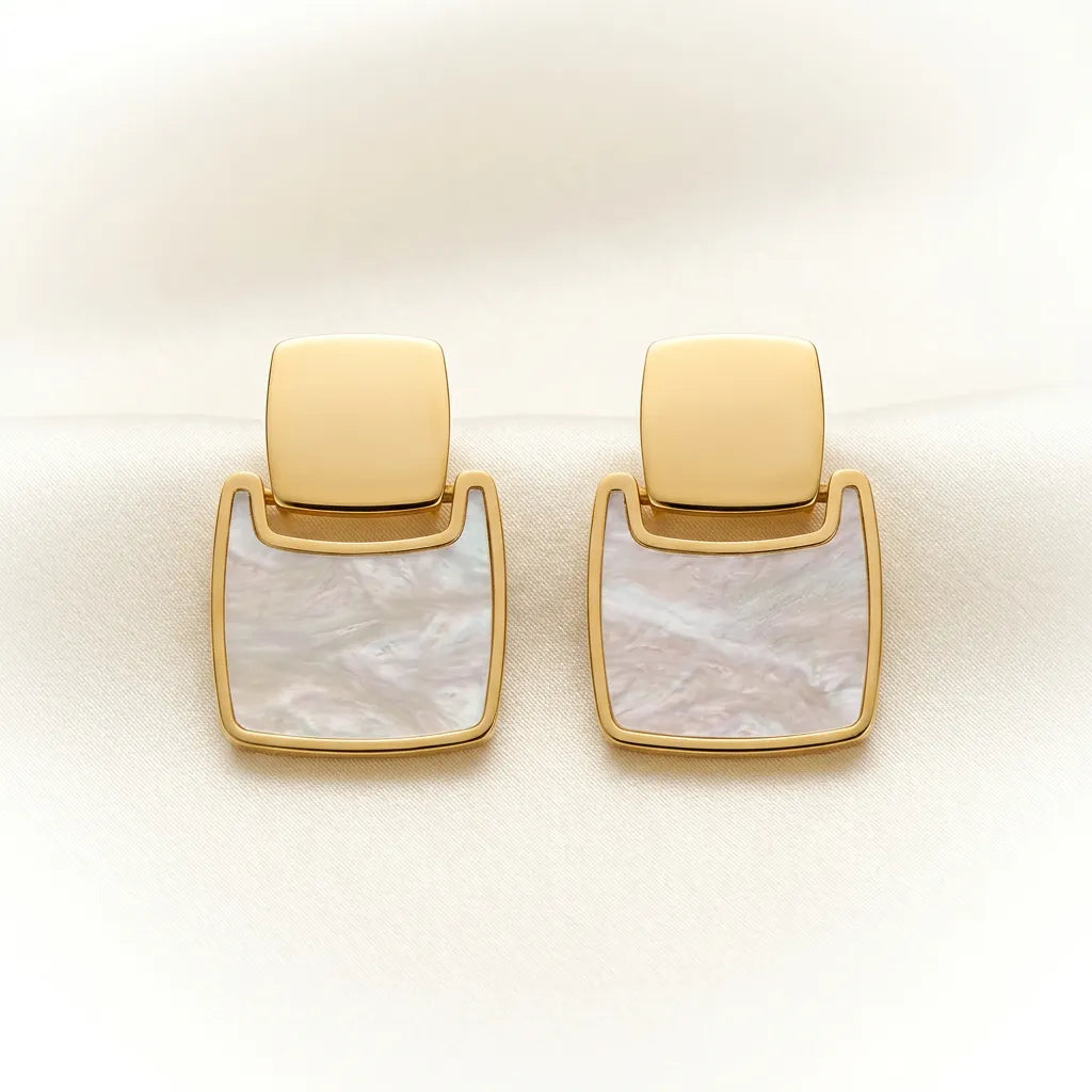 Mother-of-Pearl Square Drops
