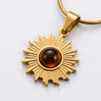 Miniature Sunflower Medallion Chain