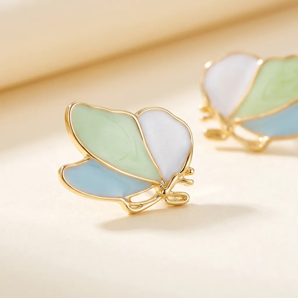 Filigree Pastel Leaf Earrings