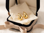 Liquid Gold Sculptural Teardrop Studs