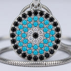 Double Layer Evil Eye Medallion