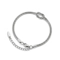 Sleek Infinity Knot Chain Bracelet