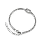 Sleek Infinity Knot Chain Bracelet