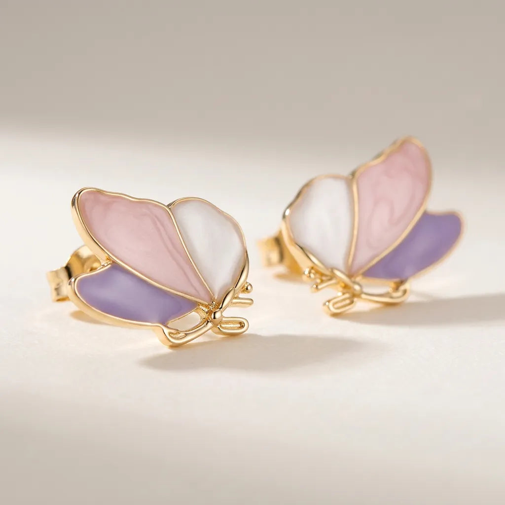 Filigree Pastel Leaf Earrings