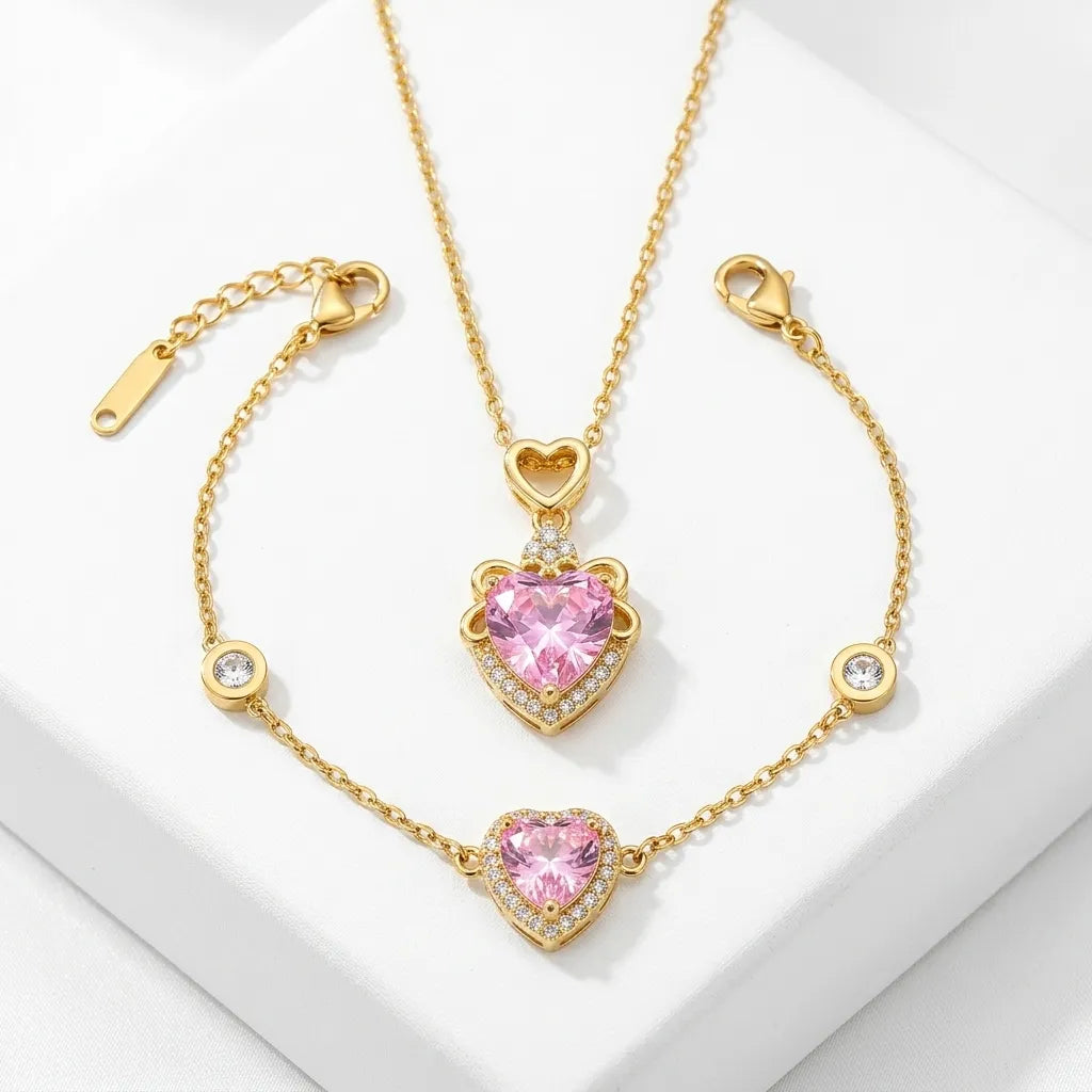 Amour Crystal Heart Pendant