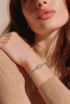 Sleek Infinity Knot Chain Bracelet