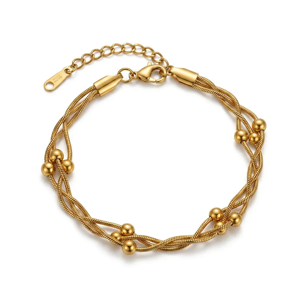 Intertwined Triple Link Bracelet