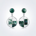 Abstract Geometric Jade Drops