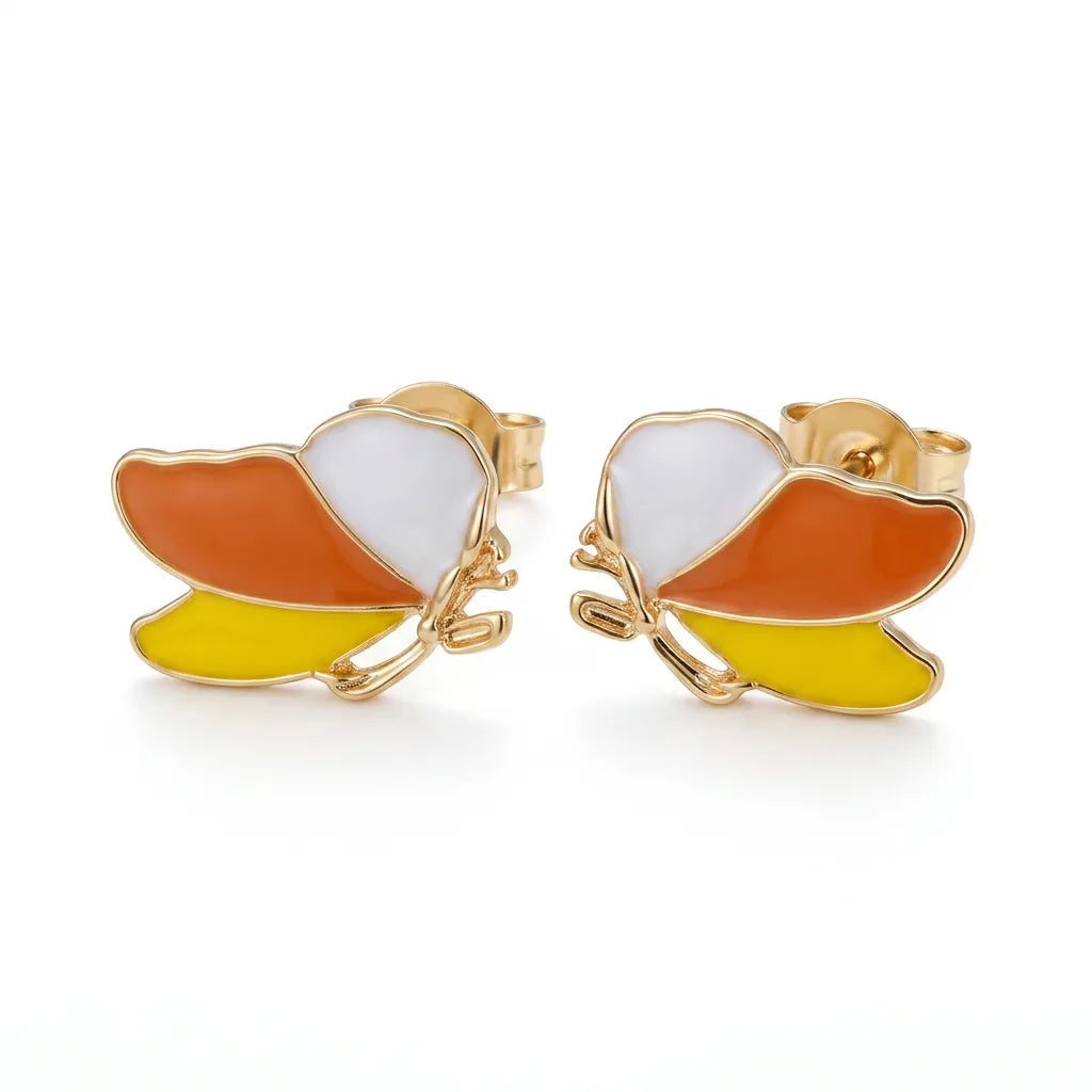 Filigree Pastel Leaf Earrings