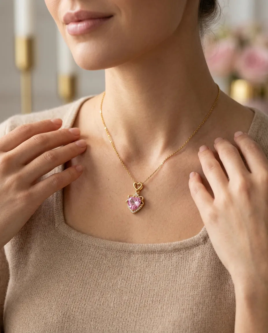 Amour Crystal Heart Pendant