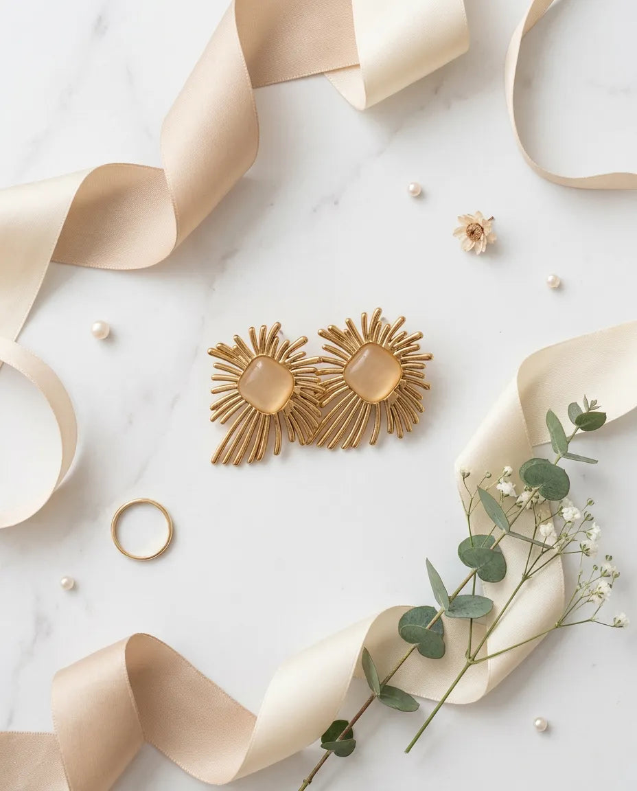 Radiant Sunburst Statement Studs