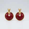 Crimson Drop Earrings