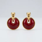 Crimson Drop Earrings