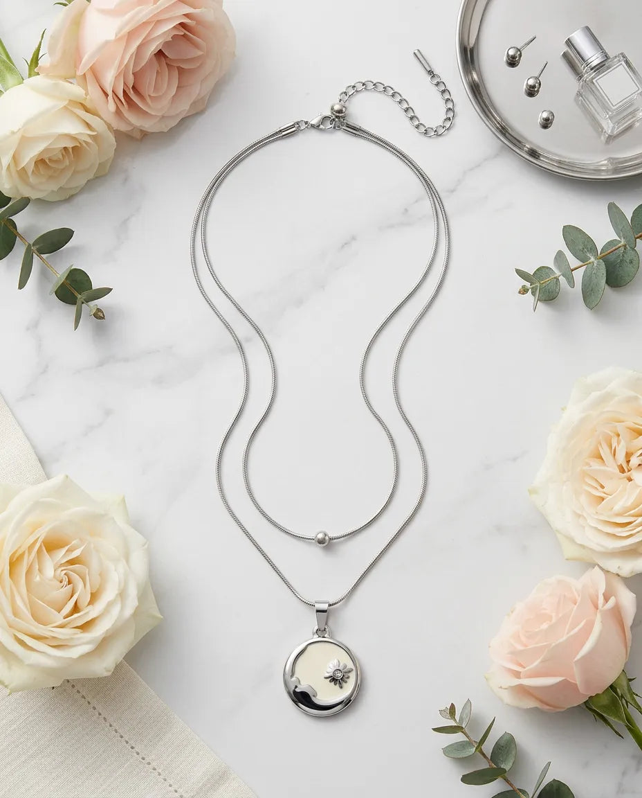 Dual Layer Mother-of-Pearl Medallion