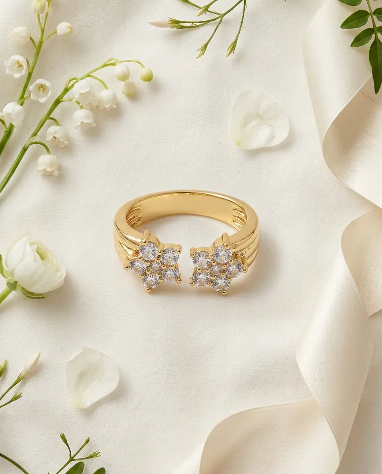 Blossom Pearl Open Ring