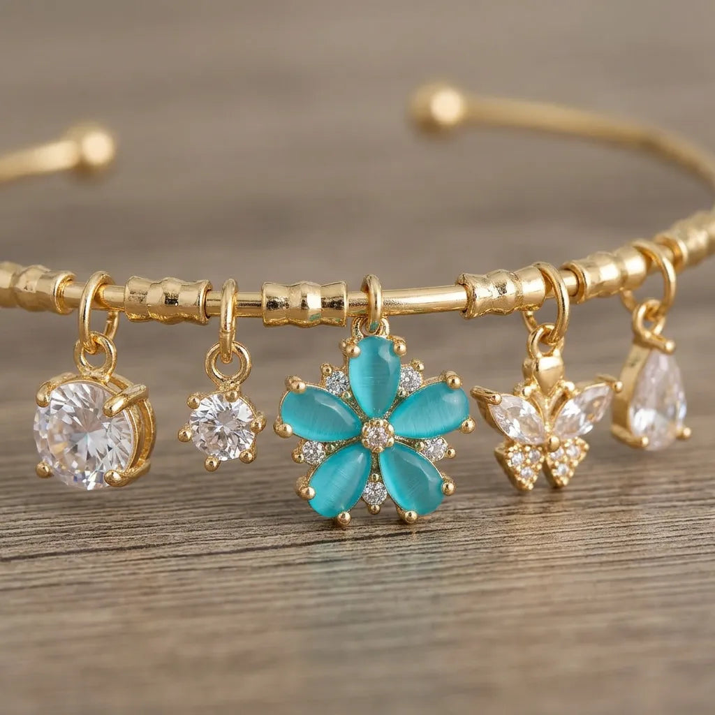 Charmed Turquoise Star Cuff