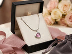 Amethyst Hued Gemstone Heart