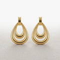 Double Layer Teardrop Hoops