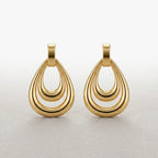 Double Layer Teardrop Hoops