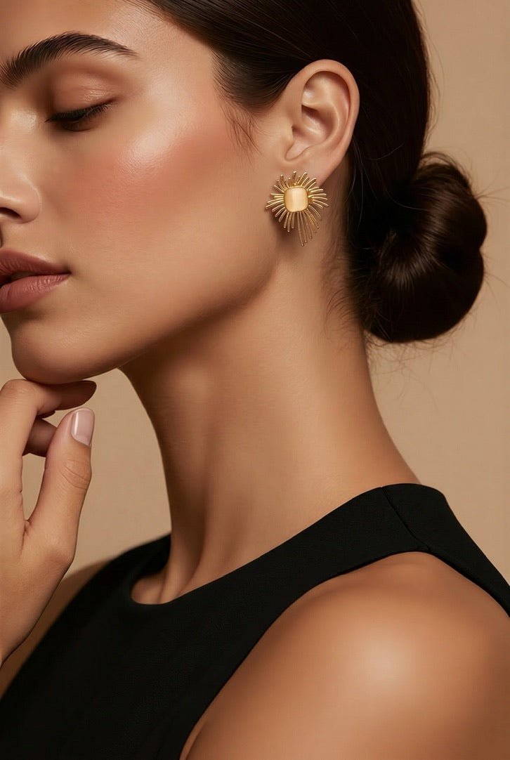 Radiant Sunburst Statement Studs