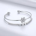 Seraphina Dual Solitaire Bangle
