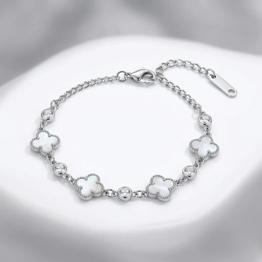 Amour Mother-of-Pearl Quad Clover Bracelet
