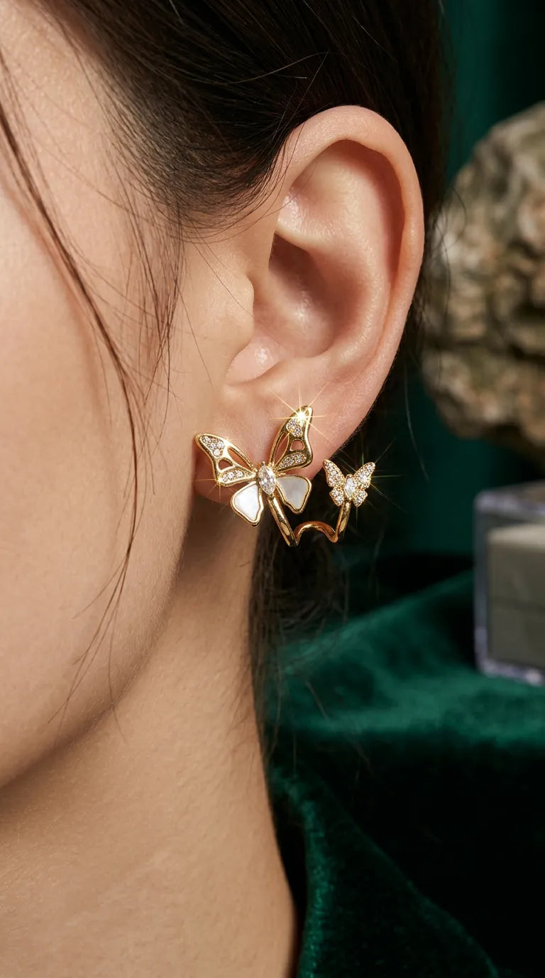 Mariposa Flight Crystal Studs