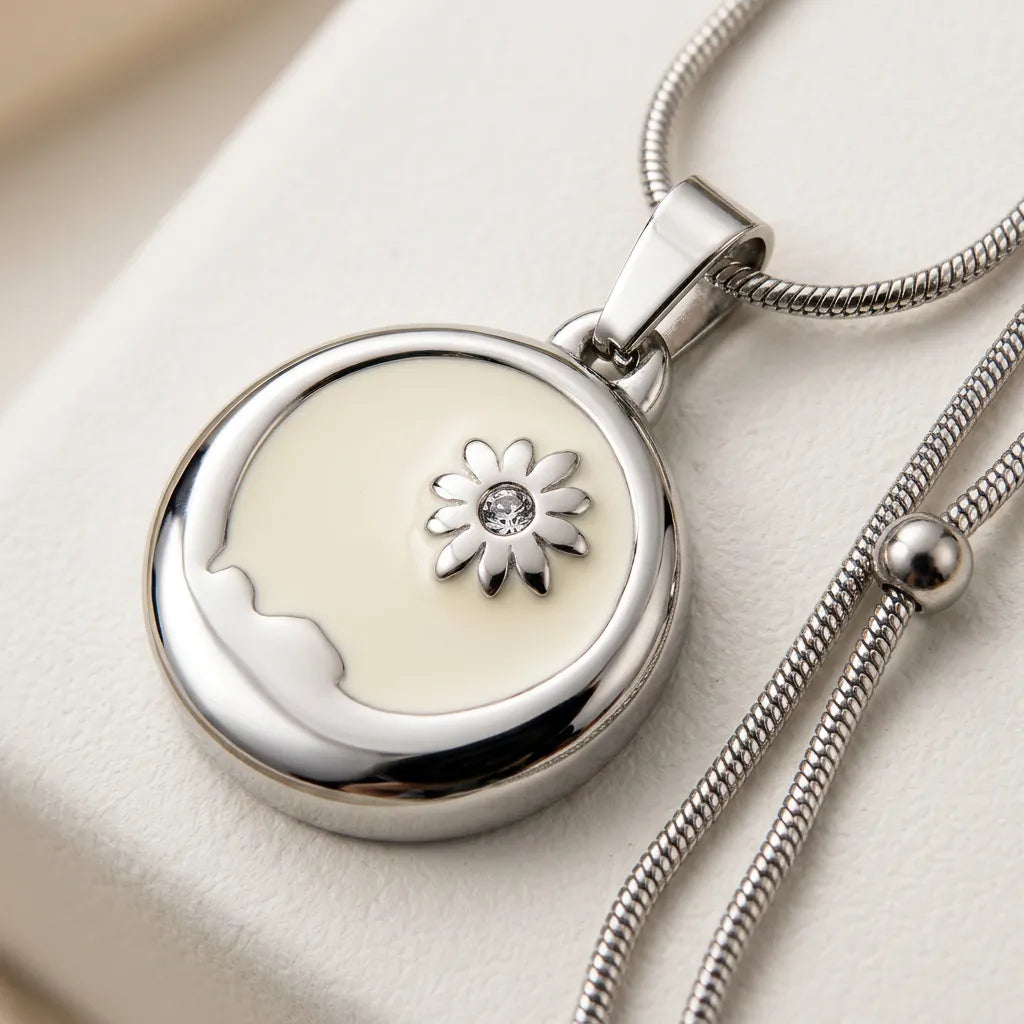 Dual Layer Mother-of-Pearl Medallion