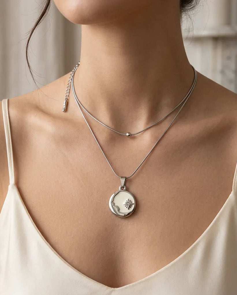 Dual Layer Mother-of-Pearl Medallion