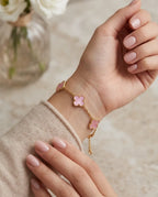 Blossom Pink Clover Bracelet