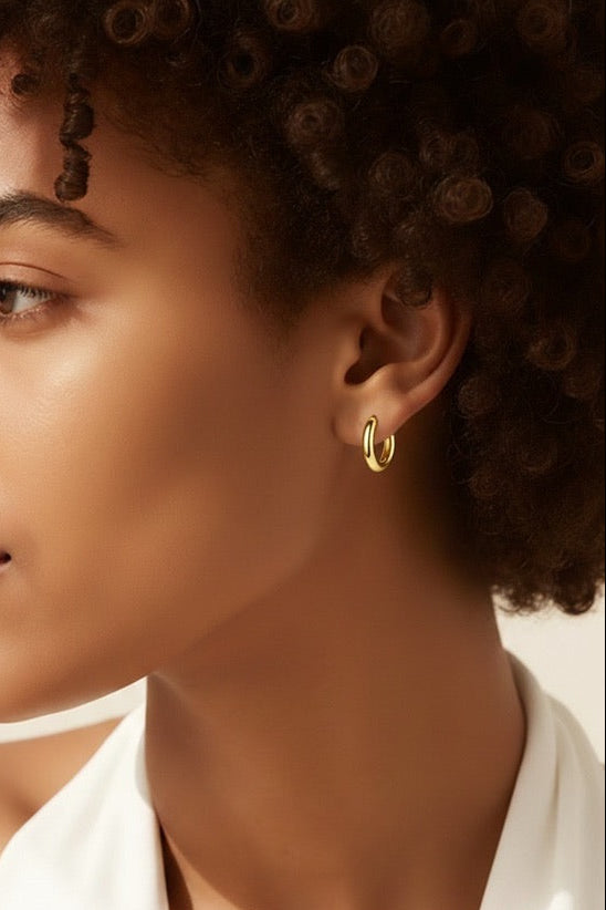 Classic Sleek Huggie Hoops