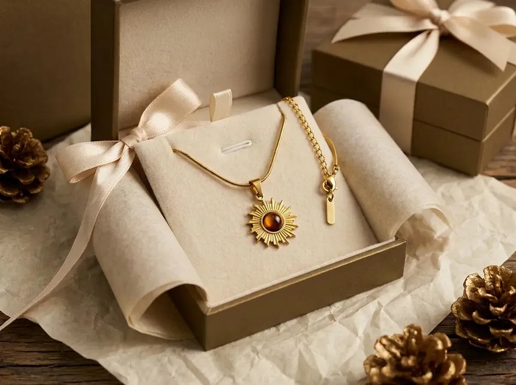 Miniature Sunflower Medallion Chain