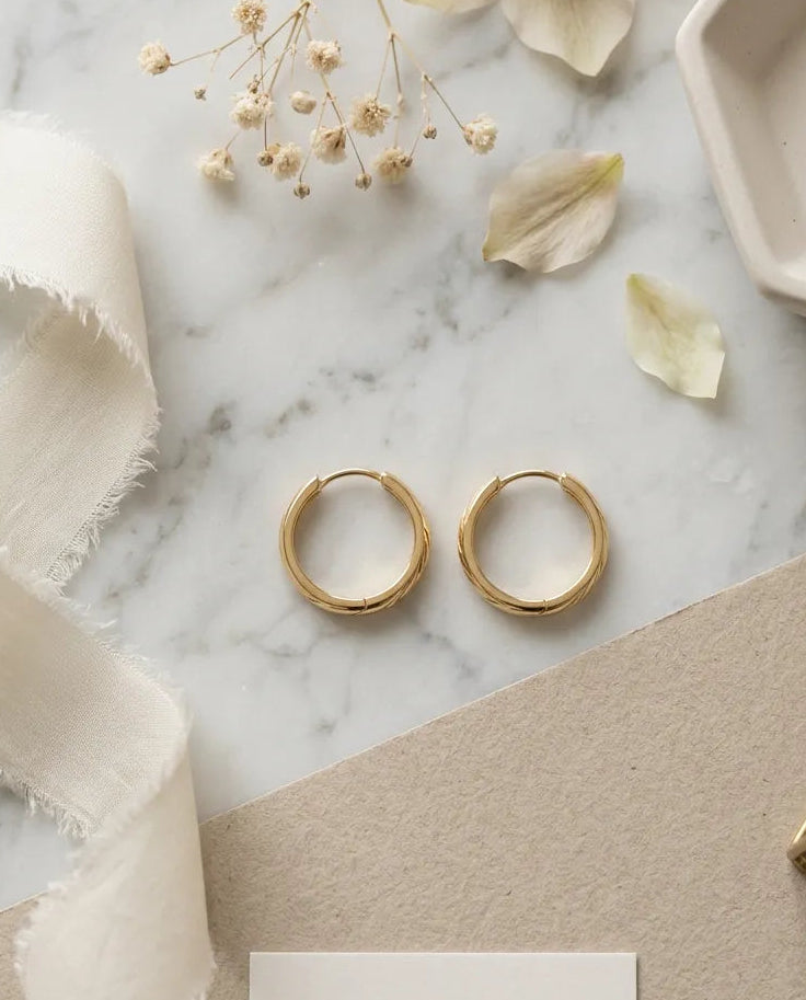 Classic Sleek Huggie Hoops