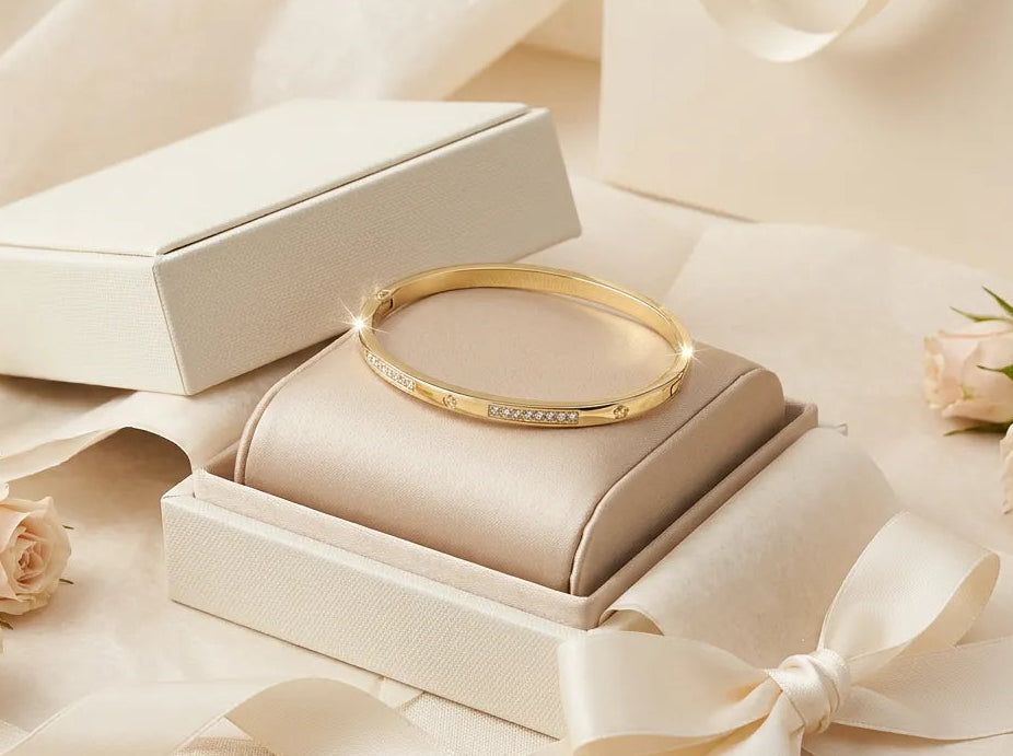 Modern Bar Hinged Bangle