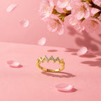 Solitaire Zig-Zag Eternity Ring