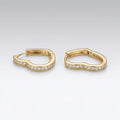 Eternal Heart Silhouette Hoops