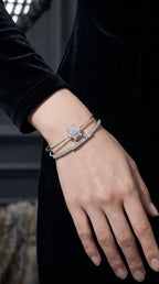 Seraphina Dual Solitaire Bangle
