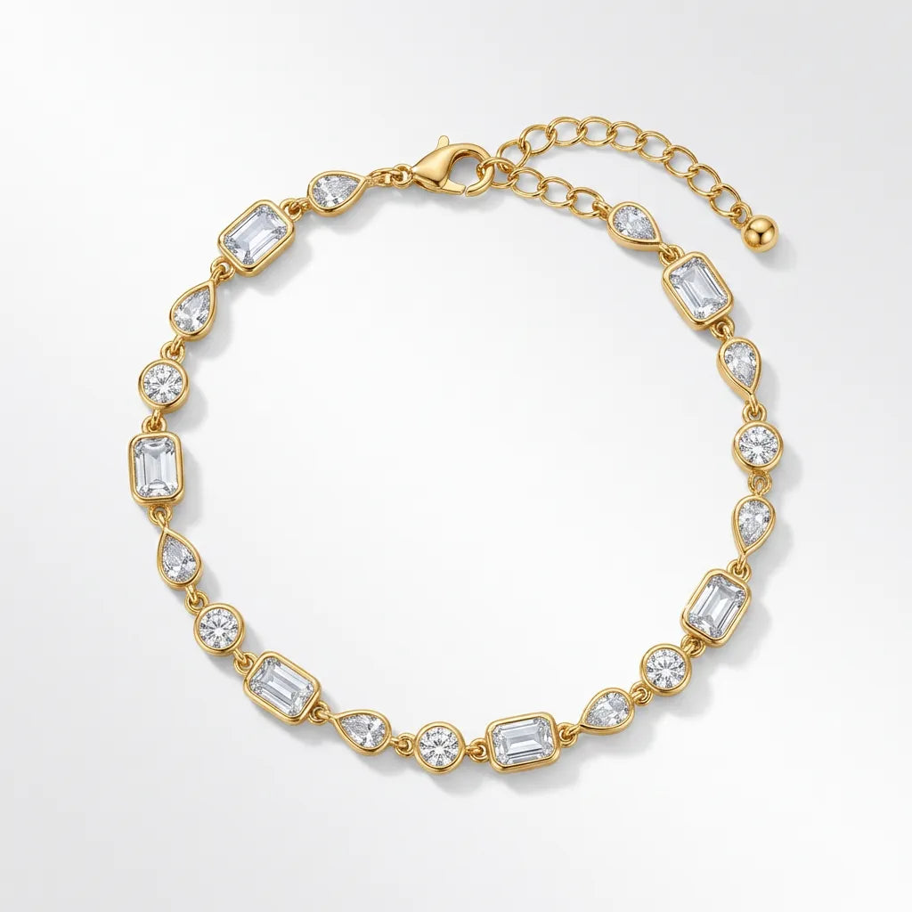 Aria Multi-Shape Crystal Bracelet