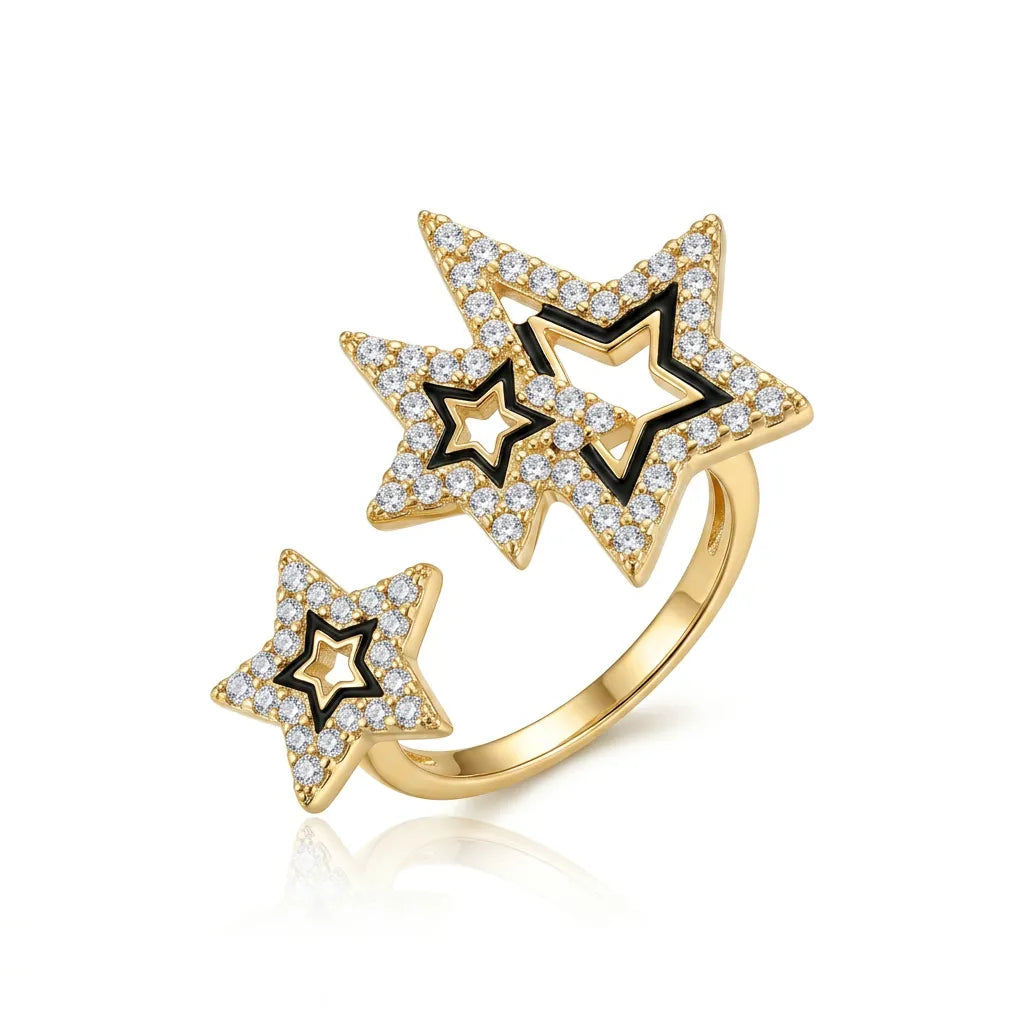 Celestial Triple Starlet Ring